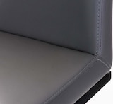 thumbnail of Barhocker Panama Kunstlederbezug grau/schwarz
