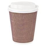 thumbnail of 100x Premium Doppelwand Kaffeebecher CoffeeToGo mit Trinkdeckel 300/420ml