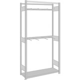 thumbnail of PROREGAL Vertikalregal einseitig FALKE Stecksystem | Grundregal | HxBxT 200x100x40cm | 1 Stahlfachboden | Fachlast 150kg | Verzinkt