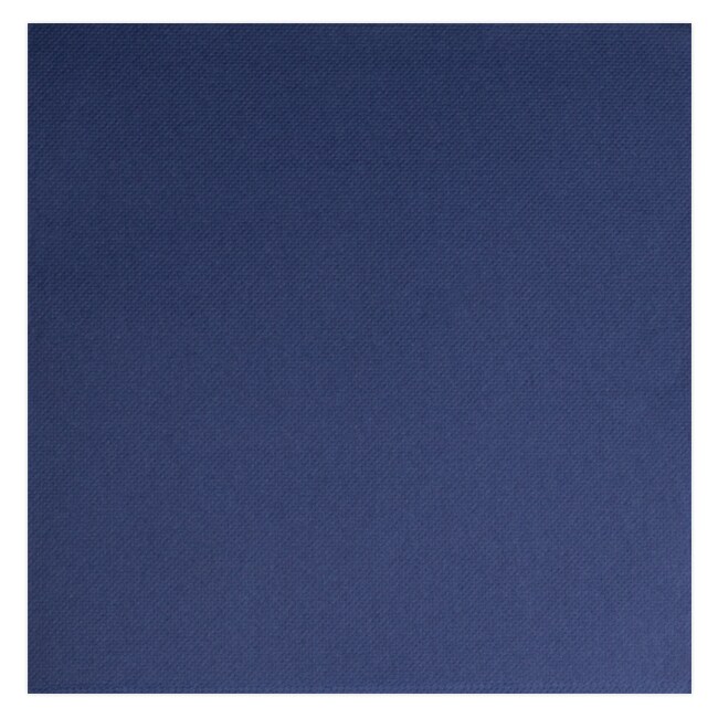 Serviettes en papier molletonné bleu marine 40 x 40 cm par 50