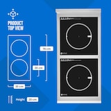 thumbnail of Royal Catering Cucina a induzione - 2 x 28 cm - 60–240 °C - 230 V - timer -
