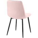 thumbnail of Set van 4 eetkamerstoel Tilde roze/Fluweel