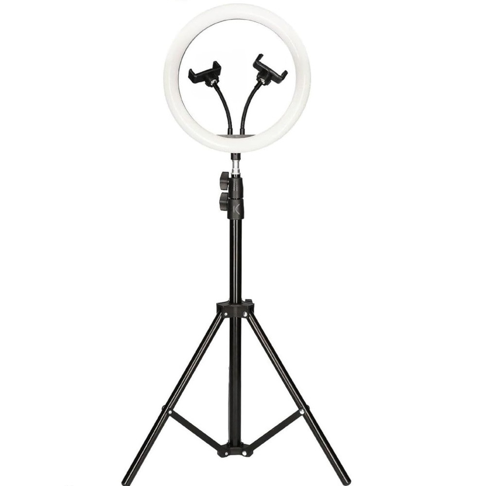 Aro de Luz 33cm 13" de diámetro con Trípode Regulable, 55 cm hasta 200cm