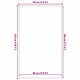 thumbnail of vidaXL Deurmat 90x150 cm zwart