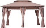 thumbnail of Outsunny Gazebo 4x3 in Acciaio con Doppio Tetto e Tende Impermeabili
