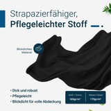 thumbnail of TexDeko Hussen für Bierzeltgarnitur Premium blickdicht 3TLG SET Biertischhusse 220x70cm Festzeltgarnitur, Schwarz