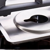 thumbnail of Stalgast Gasherd mit 4 Brennern (2x5+2x7) und Gas-Backofen GN2/1, Serie 700 ND