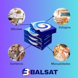 thumbnail of BALSAT Folios DIN A4 80 gramos (2 paquetes) - Paquete de 500 Unidades