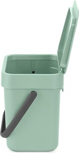 thumbnail of Brabantia Abfallsammler mit Stay-open Deckel | 3 Liter, HxBxT 17,4x18,8x13,9cm | Kunststoff | Jade