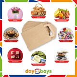 thumbnail of DayBays 1000 Stk. Papiertüten 18+8x22 cm Braun mit Flachhenkel