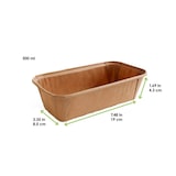 thumbnail of Ecolomique - 25Pcs - Moule de cuisson 190x85mm H43mm
