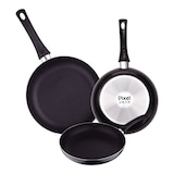thumbnail of Chef sauce PIXEL - Juego de 3 Sartenes Ø20/Ø24/Ø30cm en Aluminio Prensado Antiadherente