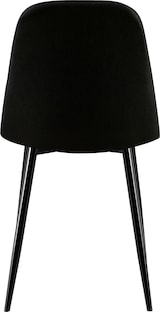 thumbnail of CHEFGASTRO 4er-Set Esszimmerstuhl ASPEN Stoff HxBxT 88x44x54cm Schwarz Küchenstuhl