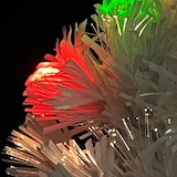 thumbnail of vidaXL Künstlicher Weihnachtsbaum mit Beleuchtung Weiß 64 cm Glasfaser