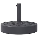 thumbnail of Helloshop26 - Base rotonda per ombrellone per pali da 38-48 mm 45 x 35,5 cm stabilità rinforzata design senza tempo in PE nero 02_0056646