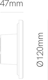 thumbnail of Mac Mini Wall Wood - 6W LED Wandleuchte CCT Switch 2700K/3200K/4000K aus Aluminium, 360 Grad Wandleuchte - Beneito & Faure