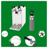 thumbnail of Komplett Set - Zapfanlage, Bierzapfanlage - Kontakt 40 2-leitig Trockenkühler, Durchlaufkühler 50 L/h, Zapfkopf:Flach,Zapfkopf 2:NC Adapter