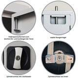thumbnail of PROREGAL Stahlschrank BEE mit 8 verzinkten Fachböden | HxBxT 195x92x60cm | Grau-Grau | Werkstattschrank Werkzeugschrank Aktenschrank Universalschrank