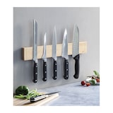 thumbnail of LACOR O suporte magnético para facas em madeira de borracha de 36 cm 39108 inclui acessórios de montagem