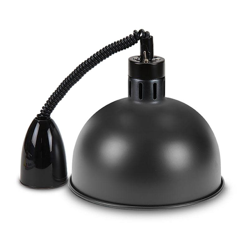 HORECATECH RS663 Lampada scaldavivande estensibile rétro, cavo estensibile 25-160cm, lampadina ad infrarossi da 250W inclusa