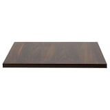 thumbnail of Plateau de table carré stratifié 60 x 60 cm bois foncé Rivoli - Oviala