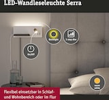 thumbnail of Paulmann LED Wandleuchte Serra USB C   2700K 520lm / 180lm 230V 5,5W / 2,6W dimmbar Weiß matt#Schwarz matt 71103