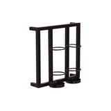 thumbnail of SIT Möbel Wandregal-Set | 6-teilig | 2 Körbe | Halterung für 8 Flaschen und 9 Gläser | Metall | Serie THIS & THAT | antikschwarz