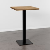 thumbnail of Gastro Stehtisch 70x70 cm | Eiche Rom Natur | Gusseisengestell