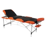 thumbnail of Table de massage pliante en aluminium avec têtière et trou visage