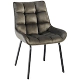 thumbnail of Chaise de salle à manger Saranda Anthracite/Velours