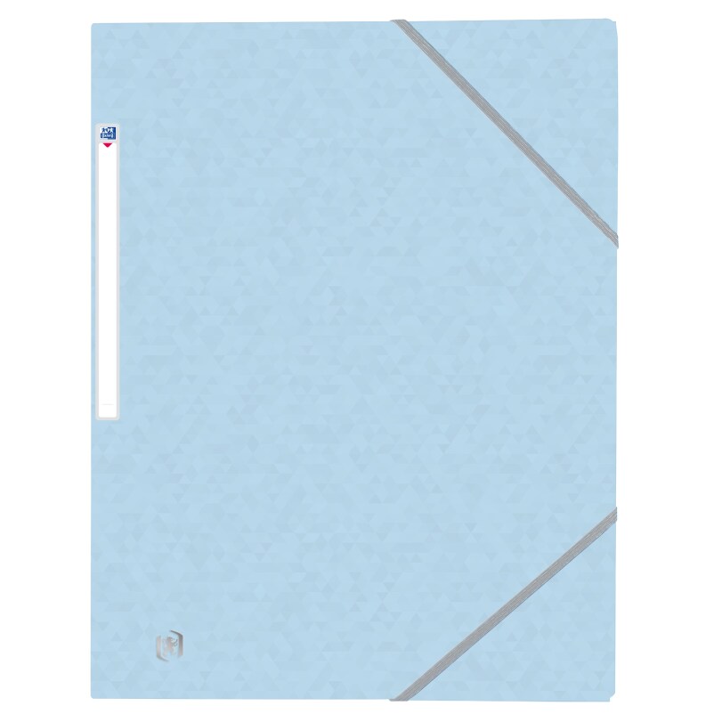 Chemise 3 rabats à élastique Top File+ A4, en carte coloris bleu pastel