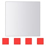 thumbnail of vidaXL 24 st Spiegeltegels vierkant glas