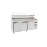 thumbnail of Combisteel Pizzakühltisch mit Granitplatte und 3 Türen