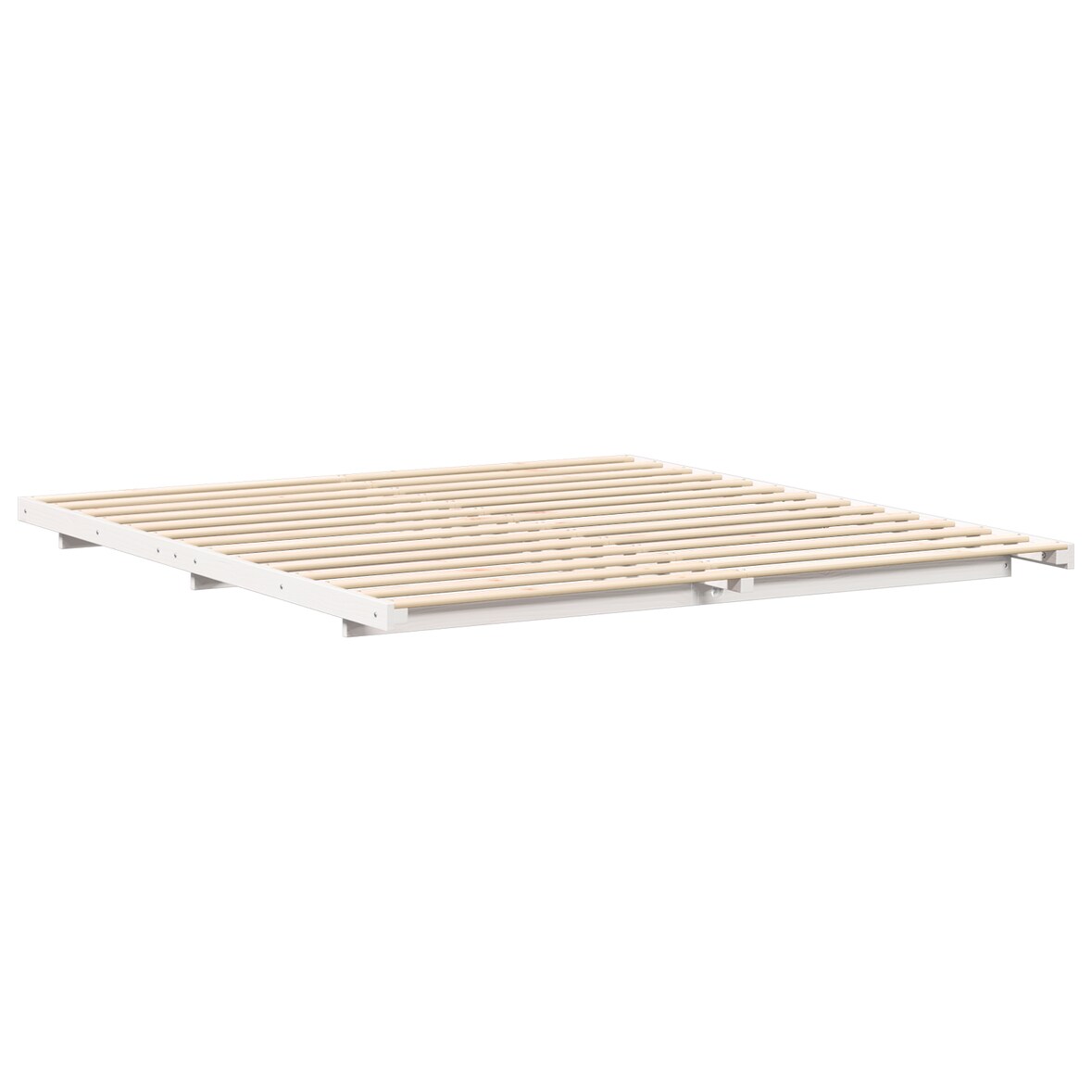 vidaXL Bedframe Wit 180 x 210 cm Massief grenenhout