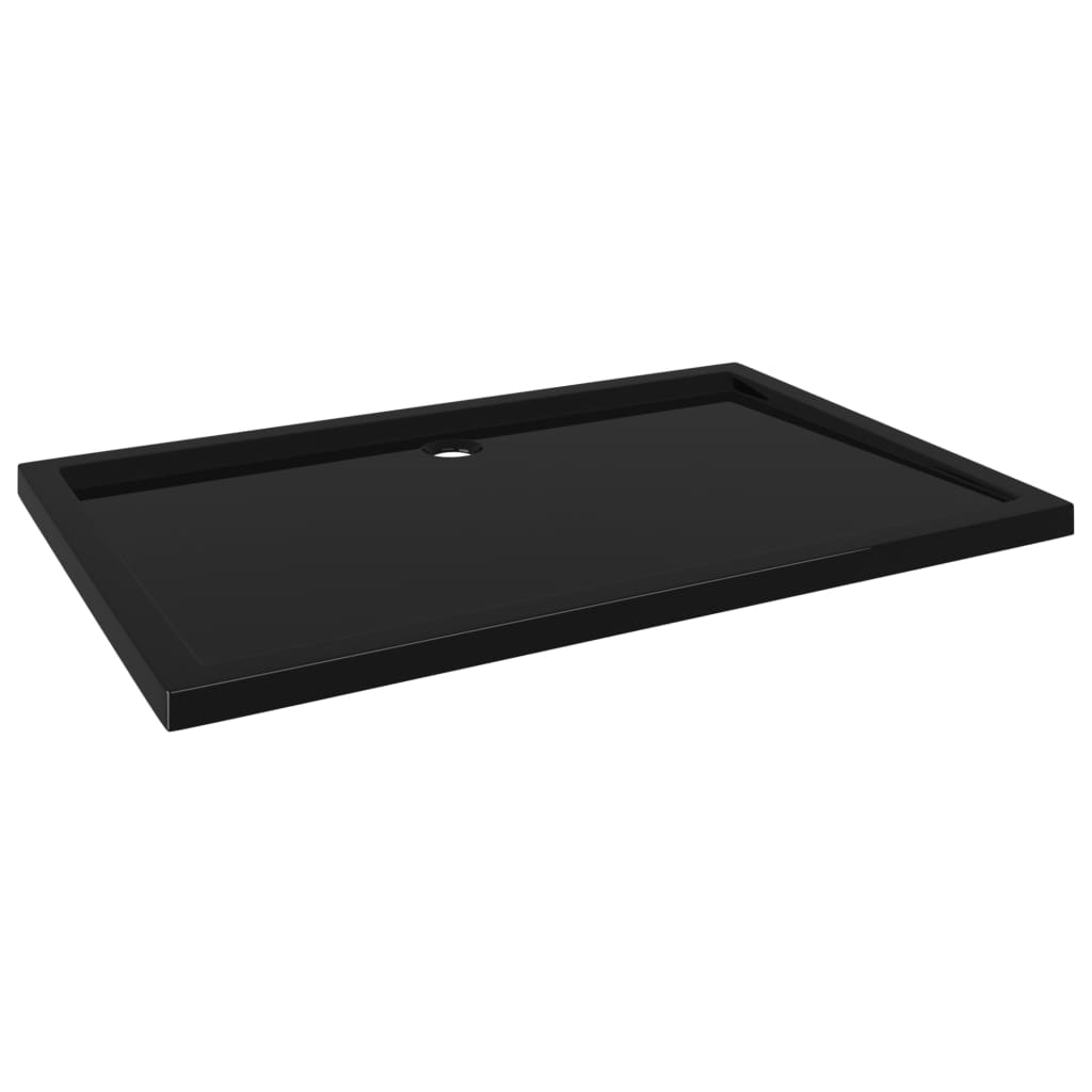Helloshop26 - Piatto doccia base doccia piatto doccia bagno WC cabina doccia casa interno rettangolare ABS 80x120 cm nero 02_0001963