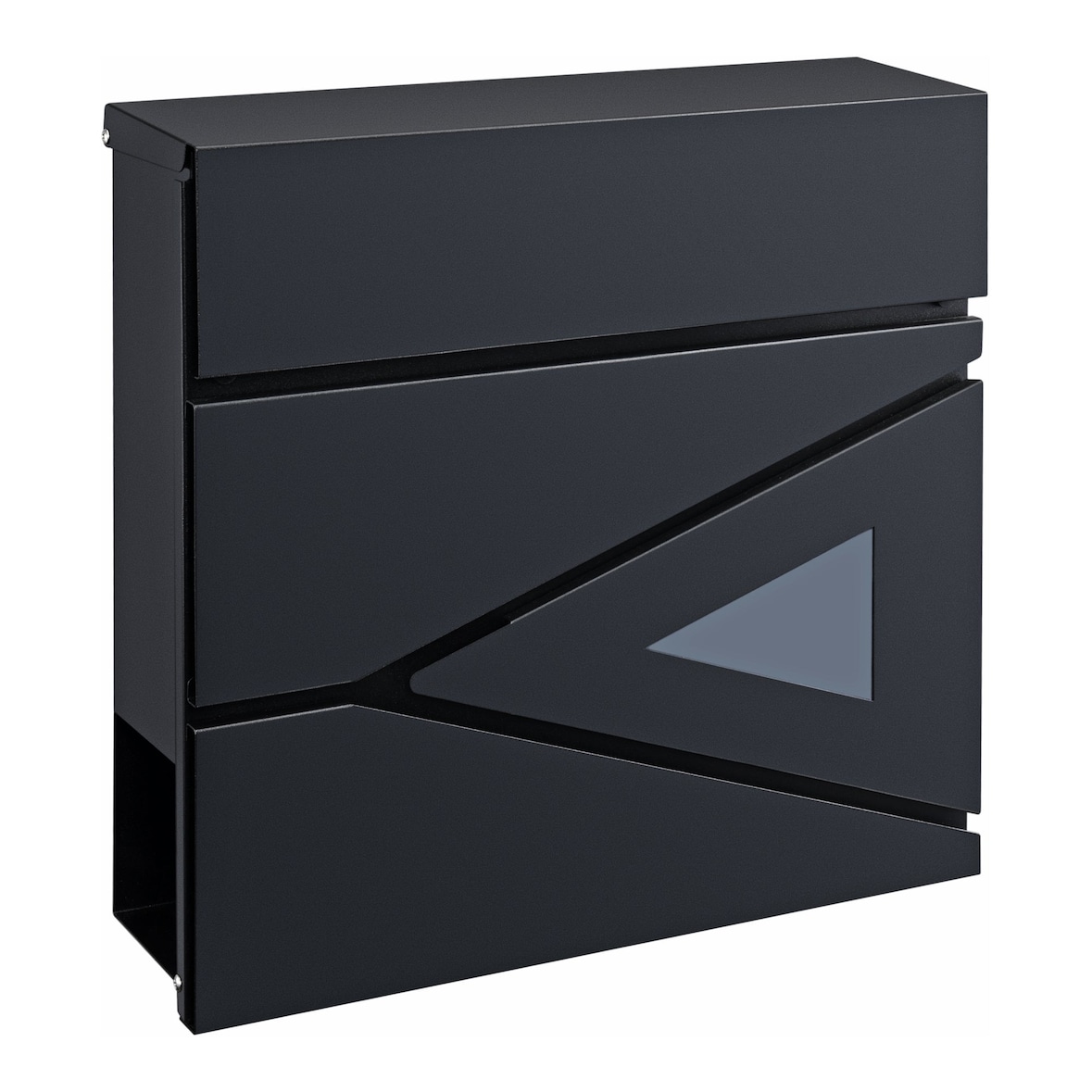 Helloshop26 - Boîte aux lettres acier galvanisé 37 x 37 x 11 cm gris anthracite 03_0006531