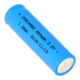 thumbnail of IFR14500 - 400mAh AA LiFePo4 Akku 3,2V mit Flat Top (ohne Kopf) flacher Pluspol, Maße 49,8x14,2mm
