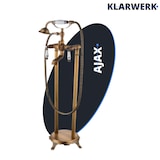 thumbnail of AJAX | Freistehende Armatur Badewanne Retro-Look Messing | Edelstahl Standarmatur inkl. Handbrause |Antik Vintage Mischbatterie Badewanne Bodenmontage