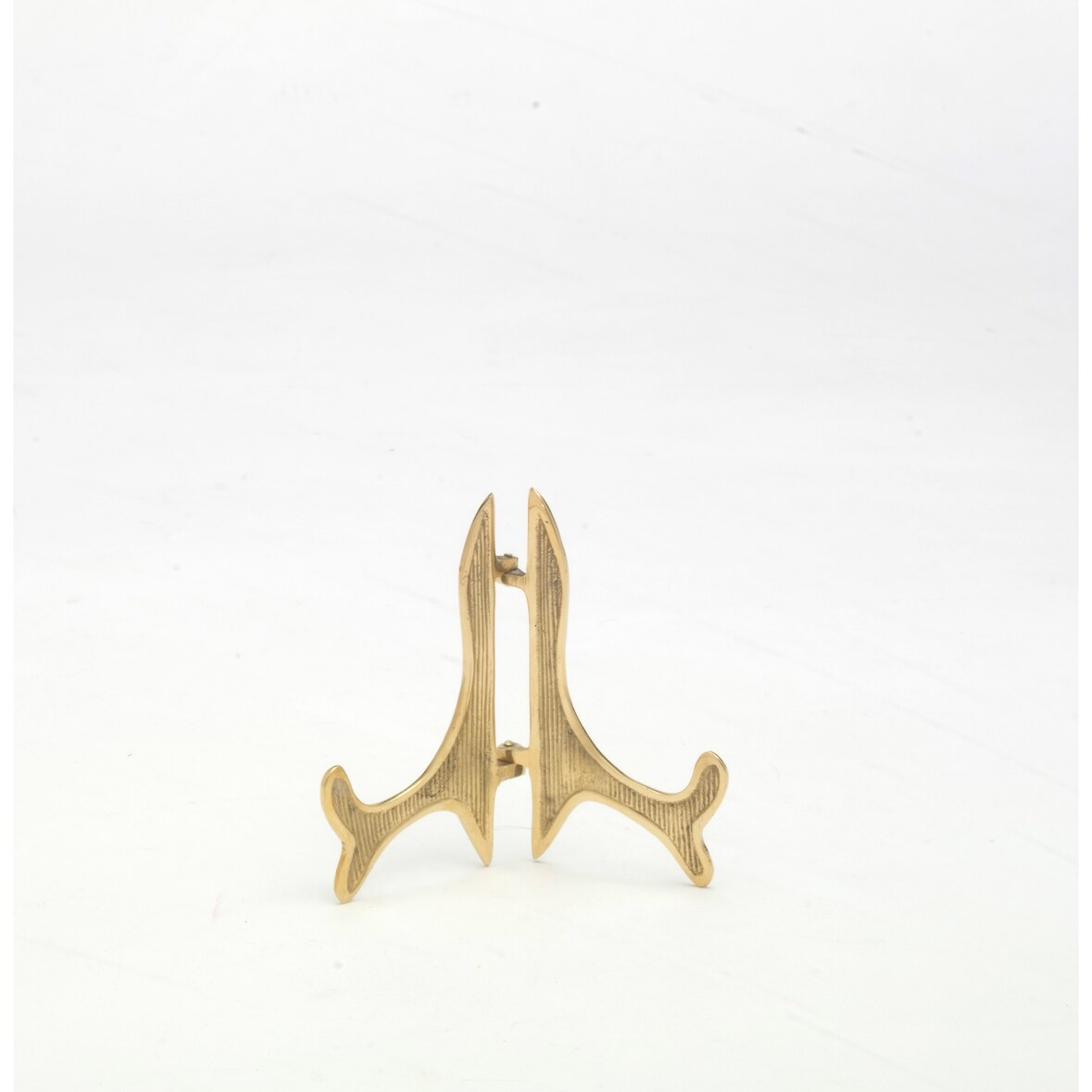 Buchhalter, Tellerständer Messing Gold Höhe 10 cm