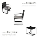 thumbnail of tectake Ensemble de salon de jardin en rotin Granada avec table pour 2 personnes Noir - gris clair/noir - 404994
