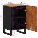 thumbnail of vidaXL Badschrank 38x33x58 cm Altholz Massiv