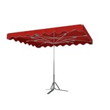thumbnail of Parasol forain 250x220 fixe rouge bordeau.