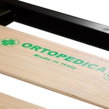thumbnail of Rete letto ortopedica a doghe larghe in faggio singola 80x190 con telaio in metallo, per letto singolo una piazza - Comprarredo