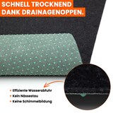 thumbnail of Rasenteppich 200 x 50 cm Schwarz mit Noppen Kunstrasen Teppich Balkon Terrasse Outdoor