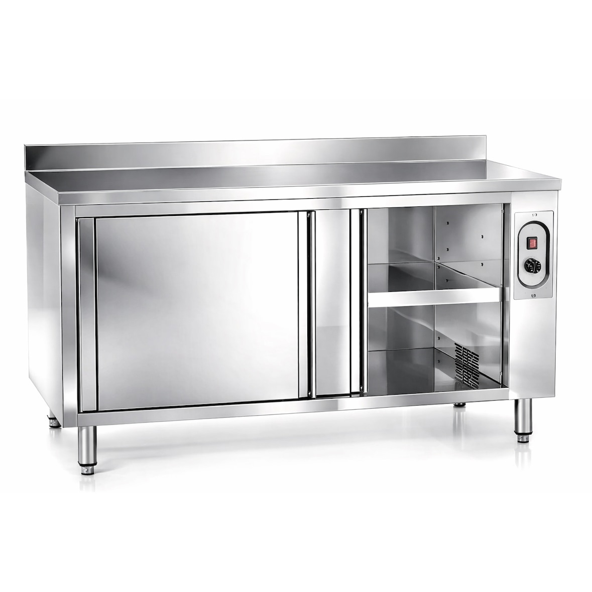 Wärmeschrank Mit Aufkantung PREMIUM - 1200x600mm - Gastronomieschrank - Heißschrank - Profi-Wärmeschrank