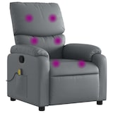 thumbnail of vidaXL Massagesessel Relaxsessel Grau Kunstleder