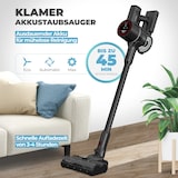 thumbnail of KLAMER Akkustaubsauger, 500 Watt Kabelloser Staubsauger, Flexibler Akku Handstaubsauger mit verschiedenen Aufsätzen, Flex Staubsauger mit LED Licht