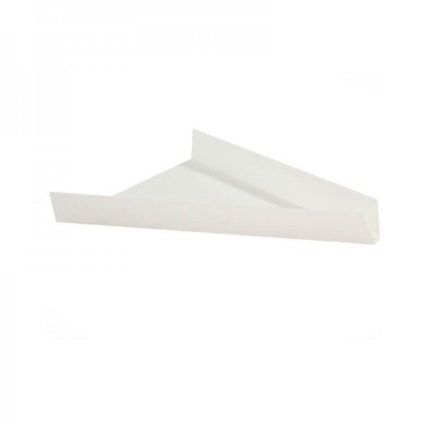 NVASE - 250Uds - Cuña cartón blanco para porción pizza o tarta triangular 175x27mm A27mm - NVS210SLICEBL