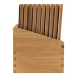 thumbnail of Securit® Portamenù in legno con 2 inserti singoli, visibili 4xA4 – Set da 20