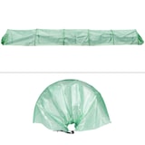 thumbnail of ECD Germany 1x Folientunnel Pflanztunnel 300x55x35 cm Transparent Grün PE 135 g/m² Mit Stahldraht Gewächshaus Frühbeet